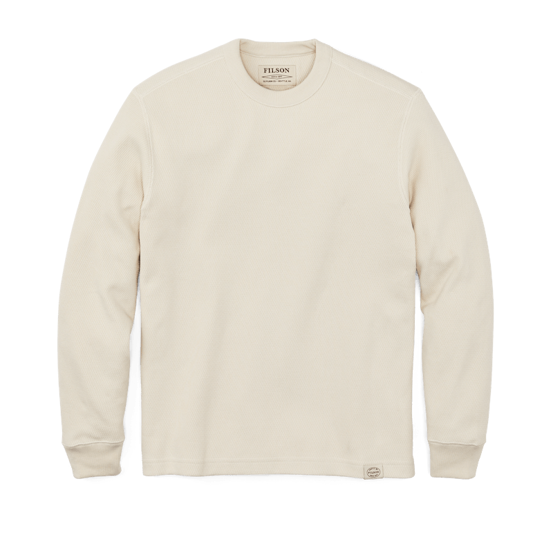 Filson Waffle Knit Thermal Crewneck in Sand - Main Image