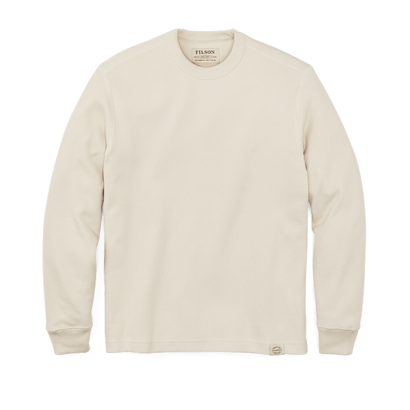 Filson Waffle Knit Thermal Crewneck in Sand