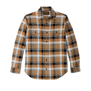 Filson Vintage Flannel Work Shirt in Navy Cumin