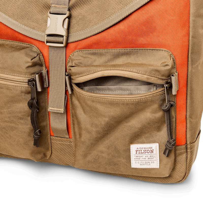 Filson Surveyor Messanger Bag in Dark Tan/Flame Filson Surveyor Messanger Bag in Dark Tan/Flame