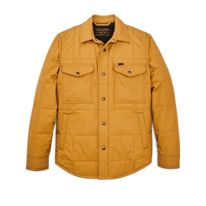 Filson Cover Cloth Quilted Jac-shirt in Yellow Ochre