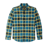 Filson Vintage Flannel Work Shirt in Blue Ash Gold Plaid