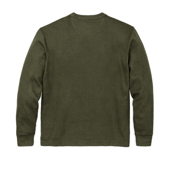 Filson Waffle Knit Thermal Crewneck in Mossy Rock