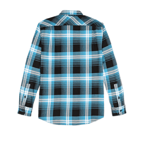 Filson Vintage Flannel Work Shirt in Blue Black Multi Plaid