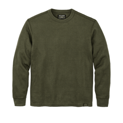 Filson Waffle Knit Thermal Crewneck in Mossy Rock