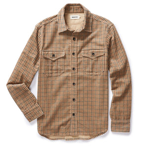 Taylor Stitch Saddler LS Shirt in Teak Plaid Cord