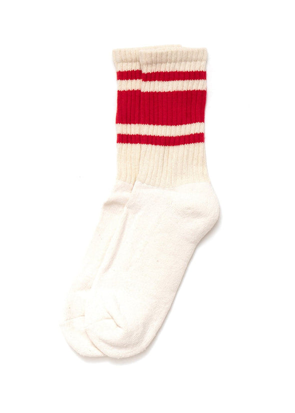 American Trench Mono Stripe Socks in Red