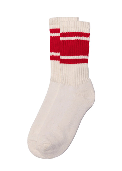 American Trench Mono Stripe Sock in Red
