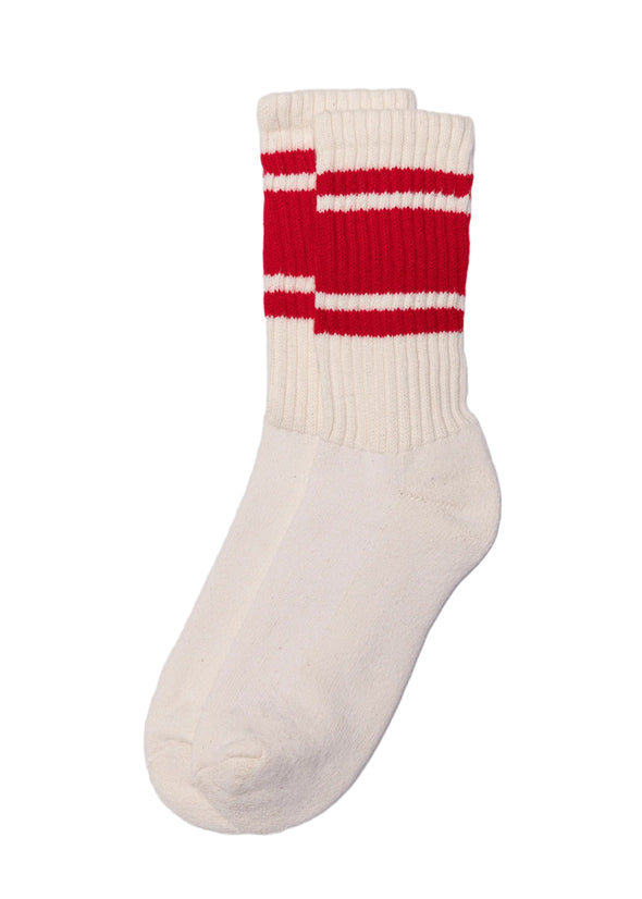 American Trench Mono Stripe Sock in Red