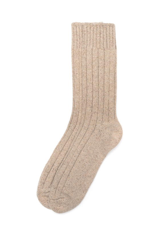 American Trench Wool Boot Sock in Oatmeal