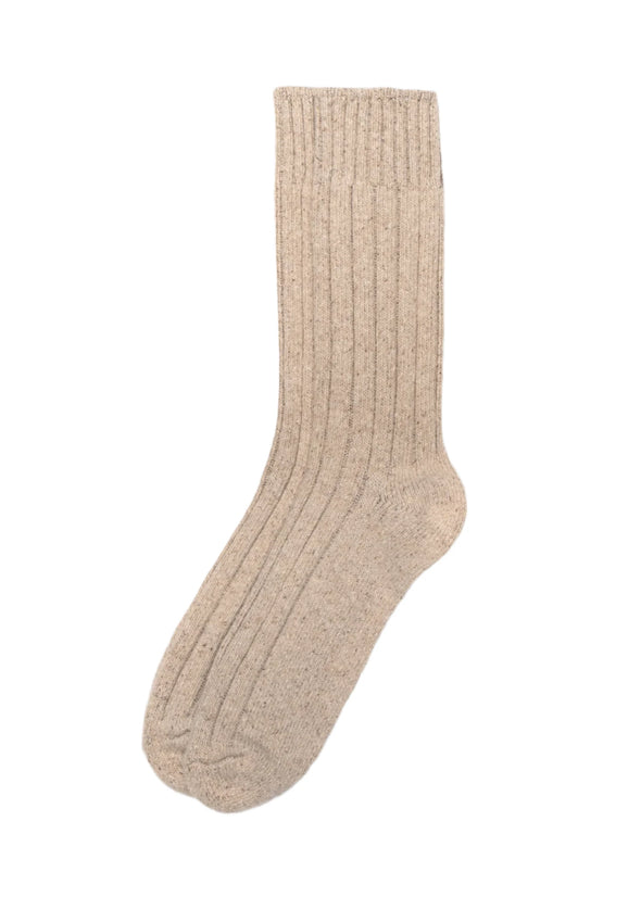 American Trench Wool Boot Sock in Oatmeal