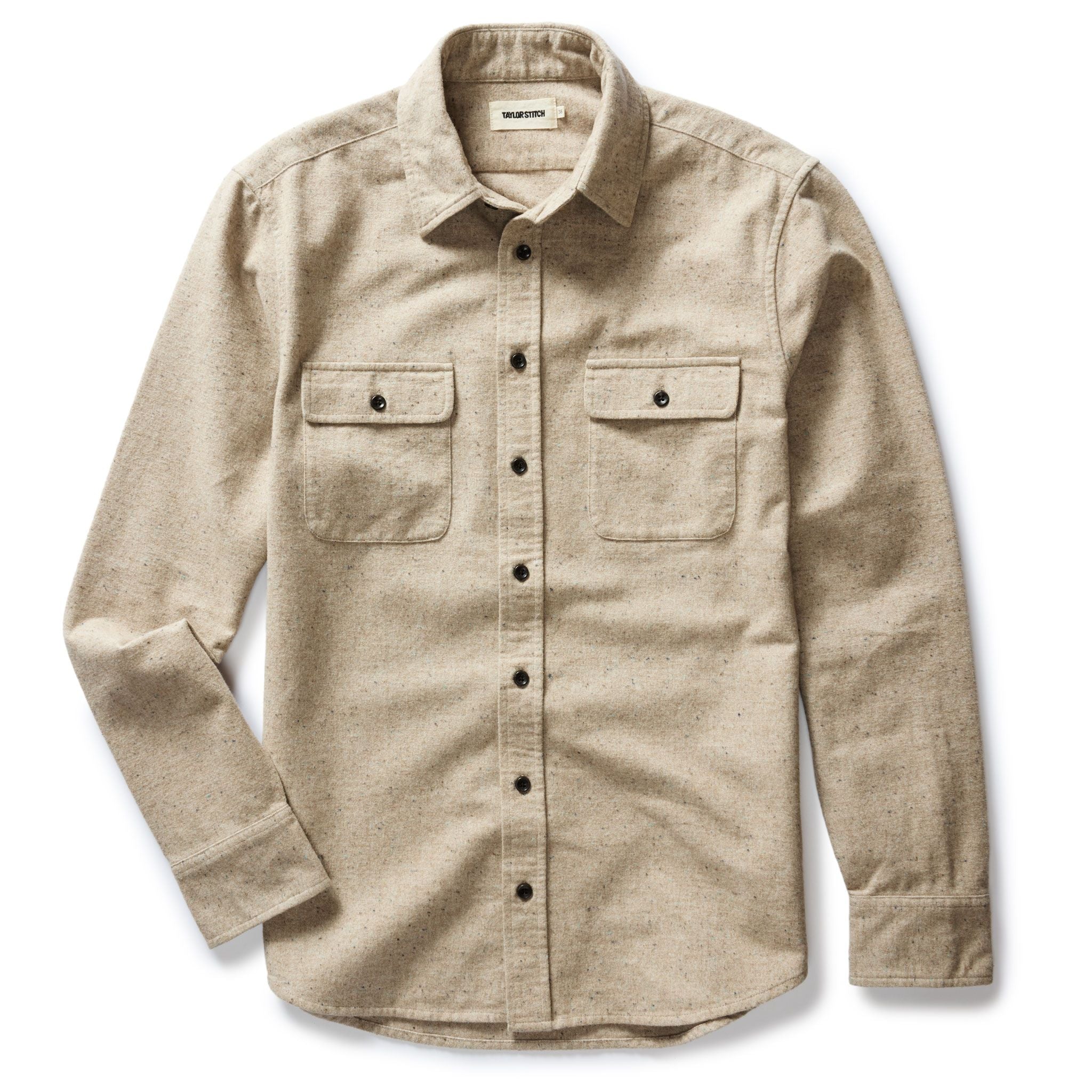 Taylor Stitch hot The Yosemite Shirt Mens 42 Large Tan Chamois Button Up Long Sleeve