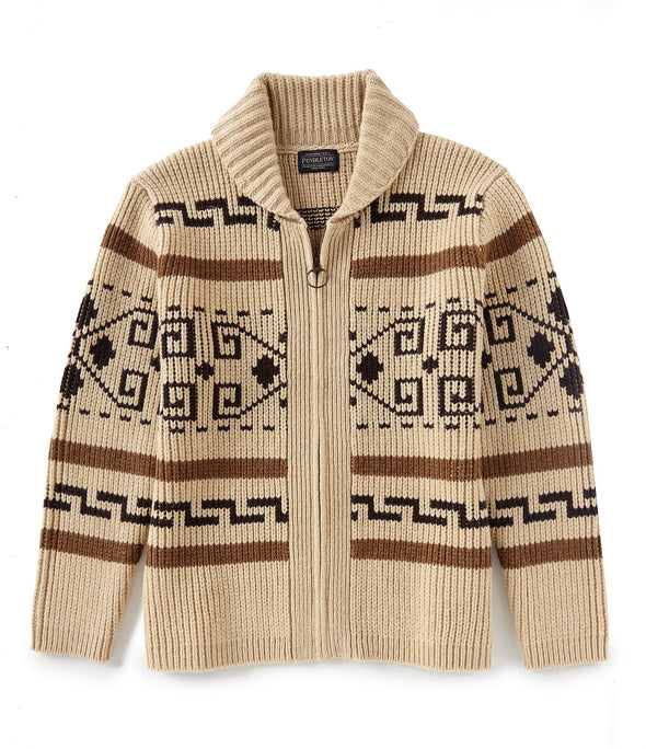 Pendleton's Original Westerly Sweater in Tan/Brown