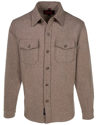 Schott N.Y.C. CPO Wool Shirt Jacket in Taupe