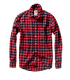 Relwen Flyweight Flannel Shirt in Red/Navy Gingham