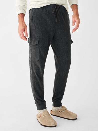 Faherty Knit Alpine Cargo Pant in Charcoal Heather