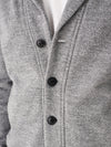 Faherty Inlet Cardigan in Medium Grey Melange