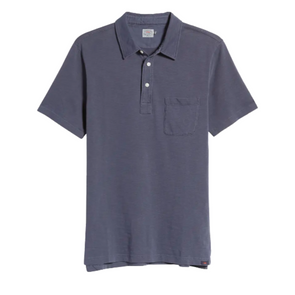 Faherty Sunwashed Polo in Navy