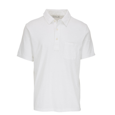 Faherty Sunwashed Polo in White