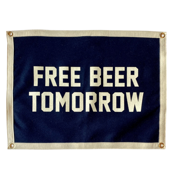 JOURNEYMAN CO. x Oxford Pennant Free Beer Tomorrow Camp Flag