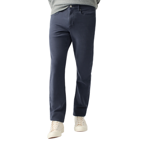 Faherty Stretch Terry 5 Pocket Pant in Navy