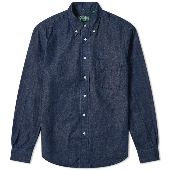 Gitman Vintage Dark Denim LS Shirt