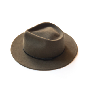 Yellow 108 Eastwood Fedora in Olive
