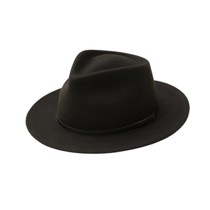 Yellow 108 Eastwood Fedora in Dk. Brown