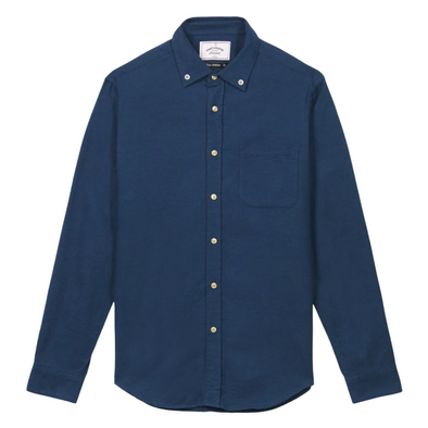 Portuguese Flannel  Teca Flannel LS Shirt in French Blue