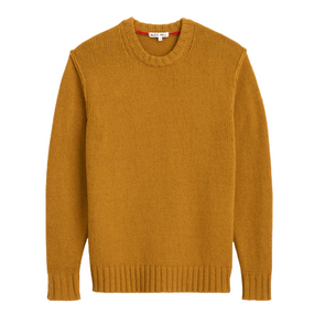 Alex Mill Reverse Seam Lambswool Sweater in Golden Khaki