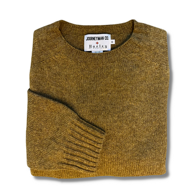 Journeyman Co. x Harley of Scotland Sweater in Asparagus