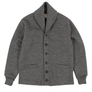 Dehen X Journeyman Co. Shawl Sweater Coat in Charcoal