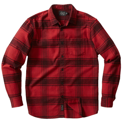 Grayers Pembroke Jaspe Flannel Shirt in Red Clay Plaid