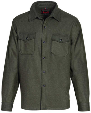 Schott N.Y.C. CPO Wool Shirt Jacket in Olive