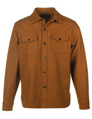 Schott N.Y.C. CPO Wool Shirt Jacket in Coyote