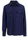 Schott N.Y.C. CPO Wool Shirt Jacket in Blue