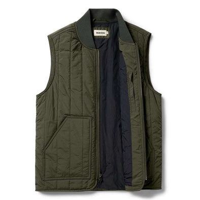 Taylor Stitch Able Vest in Quilted Army