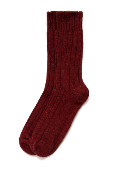American Trench Wool Boot Sock in Rust