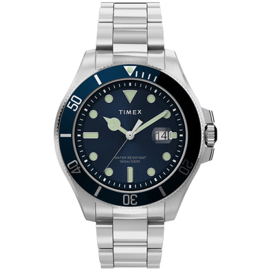 Timex Harborside Coast 43mm Watch in Navy