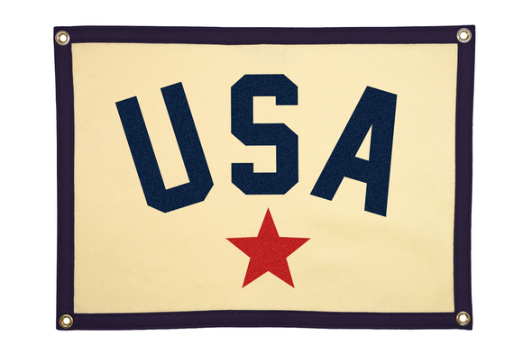 Oxford Pennant USA Camp Flag